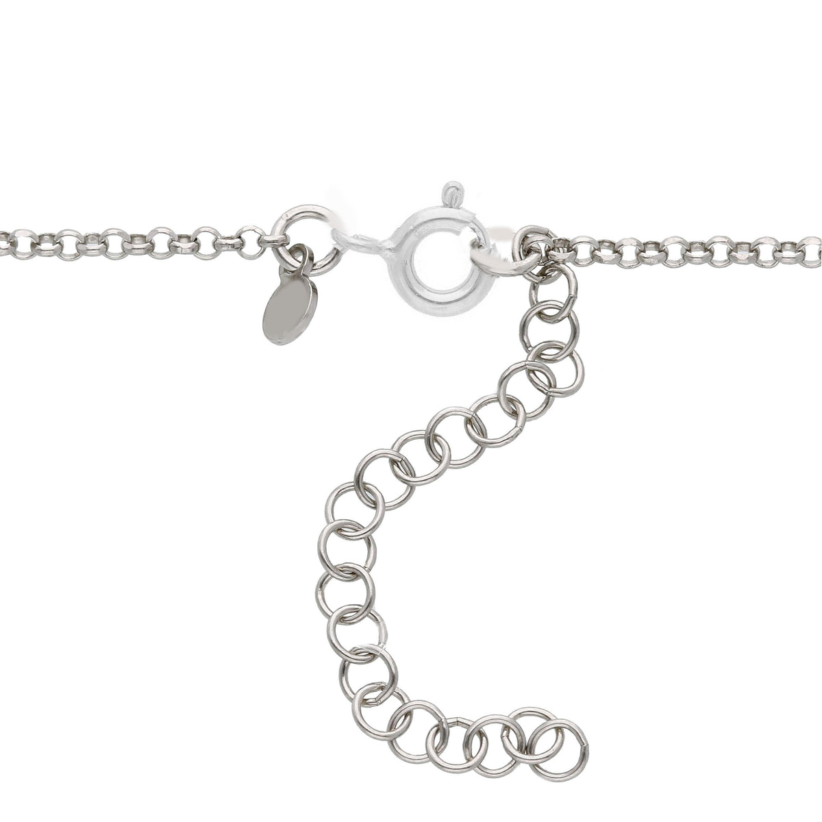 Maiocchi Silver Silver Heart Choker and Zircons