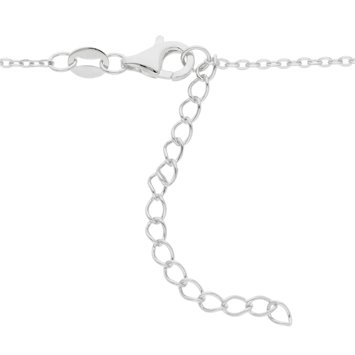 Maiocchi Silver Silver Heart Choker and Zircons