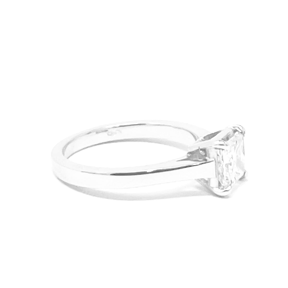 anello solitario Diamante Princess ct 1,01 F VS2