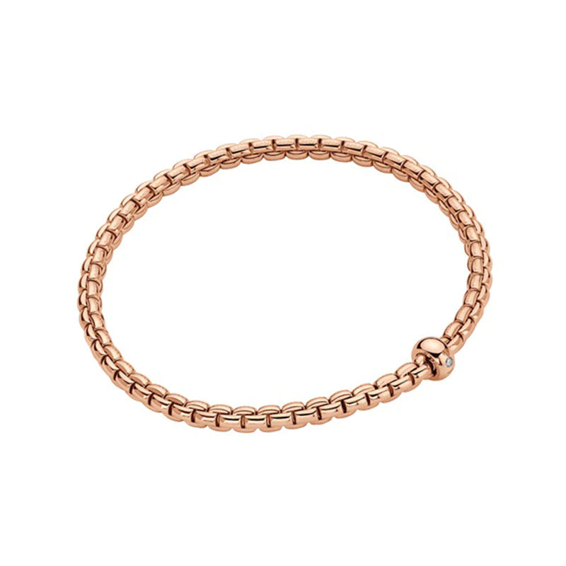 Fope Bracciale Eka FLEX IT Oro Rosa e Diamante BR730-BBR