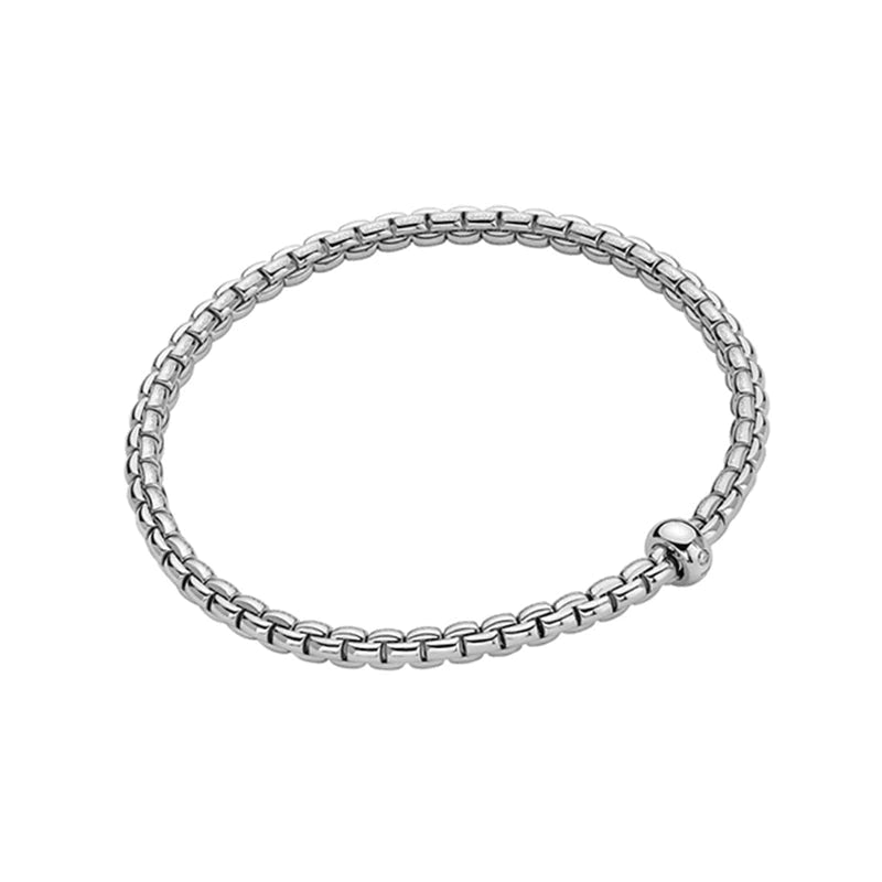 Fope Bracciale Eka FLEX IT Oro Bianco e Diamante BR730-BBR