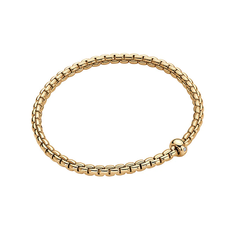 Fope Eka FLEX IT Bracelet Yellow Gold and Diamond BR730-BBR