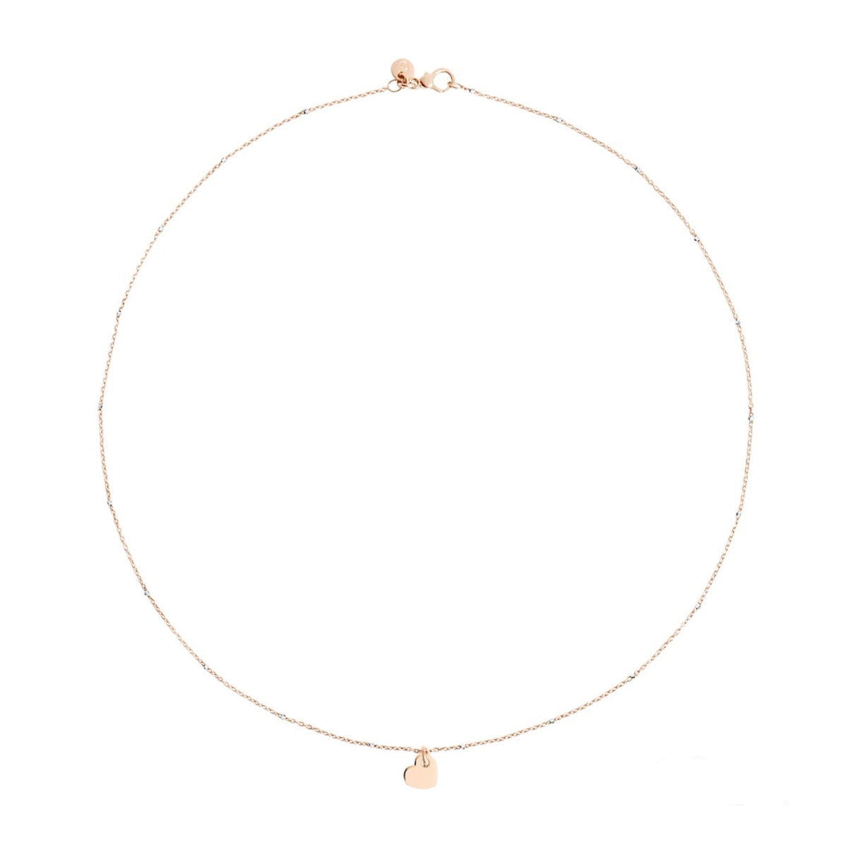 Dodo Mini Heart Necklace 9kt Rose Gold