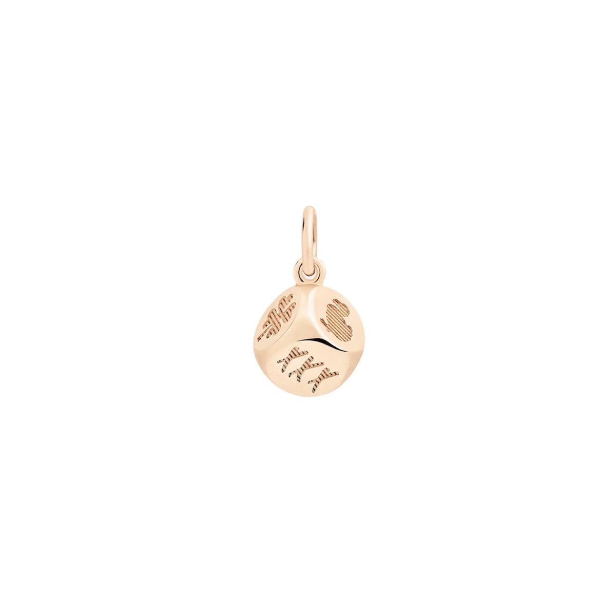Dodo Nut Charm in 9kt Rose Gold and Brown Diamond