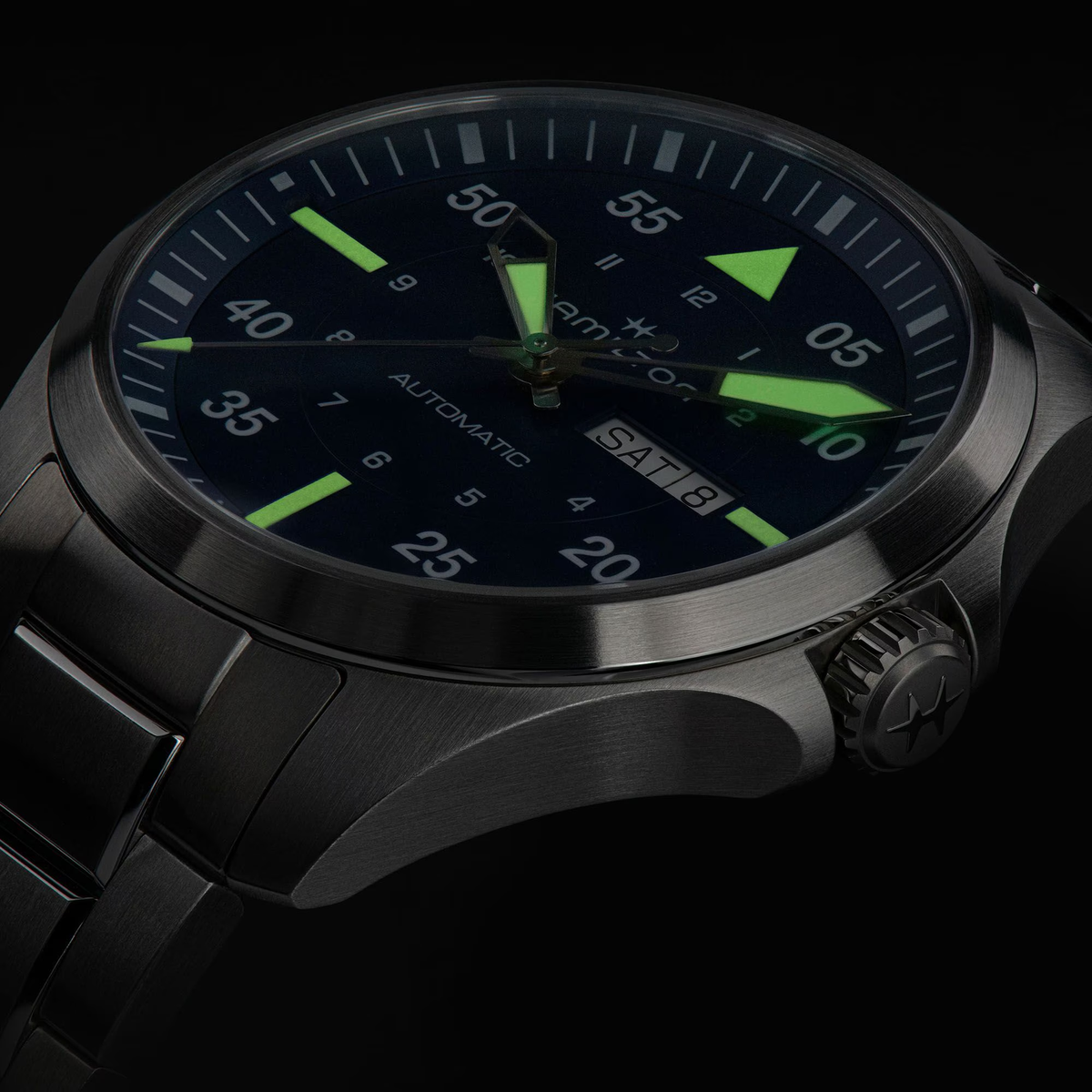 Hamilton Khaki Aviation Pilot Day Date Auto H64635550