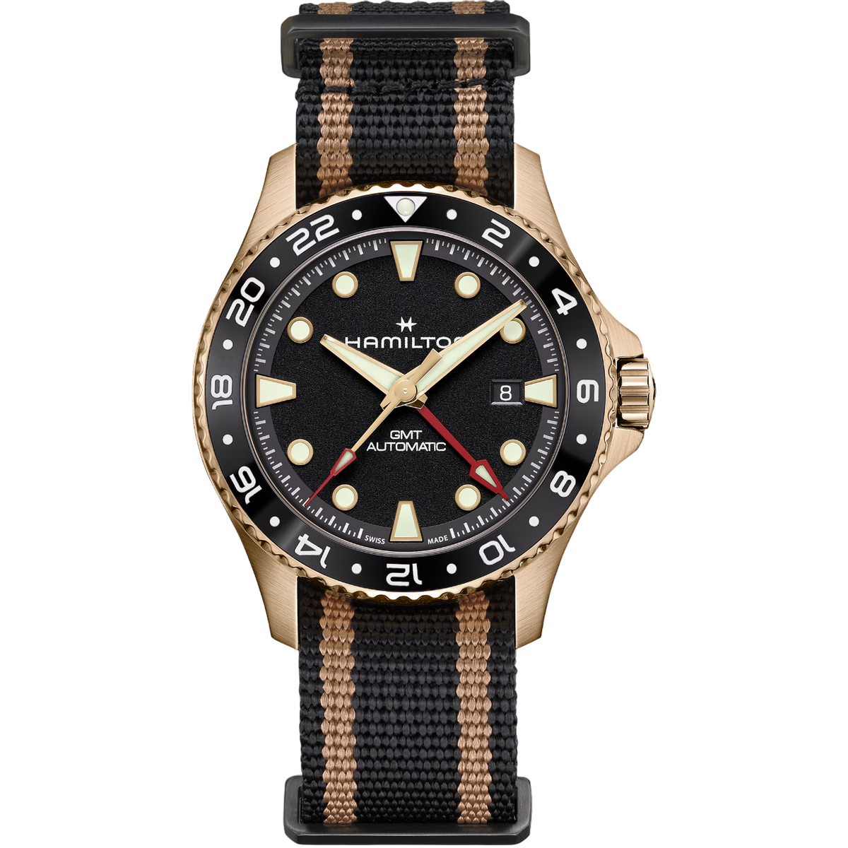 Hamilton Khaki Navy Scuba GMT 43 MM Bronze H82565930