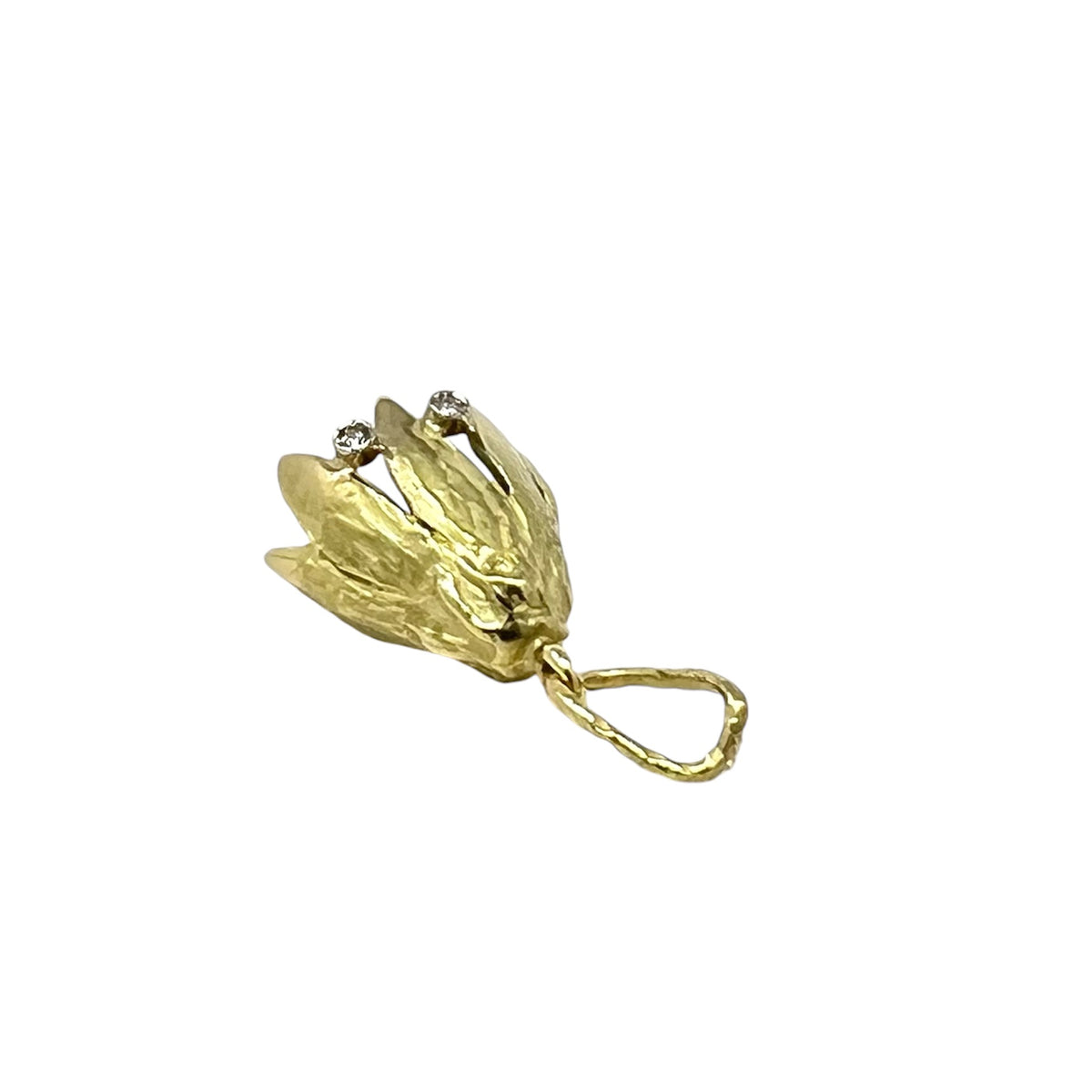 Quail Erica Pendant in Yellow Gold and Diamonds D444
