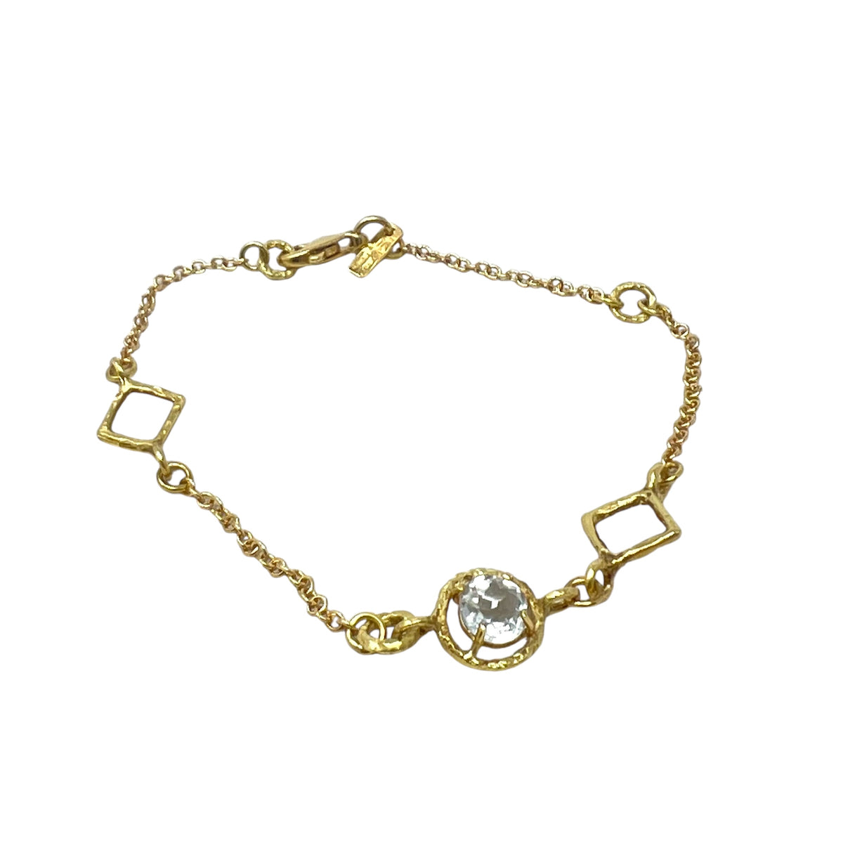 Quaglia Bracciale Oro Giallo e Prasiolite D866