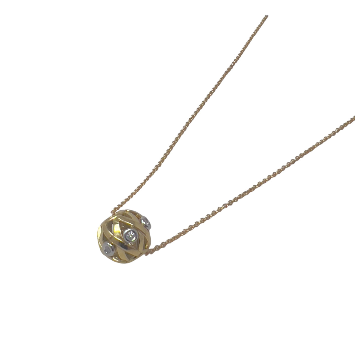 Quaglia Girocollo Wow Luxori Oro Giallo e Bianco e Diamanti H301