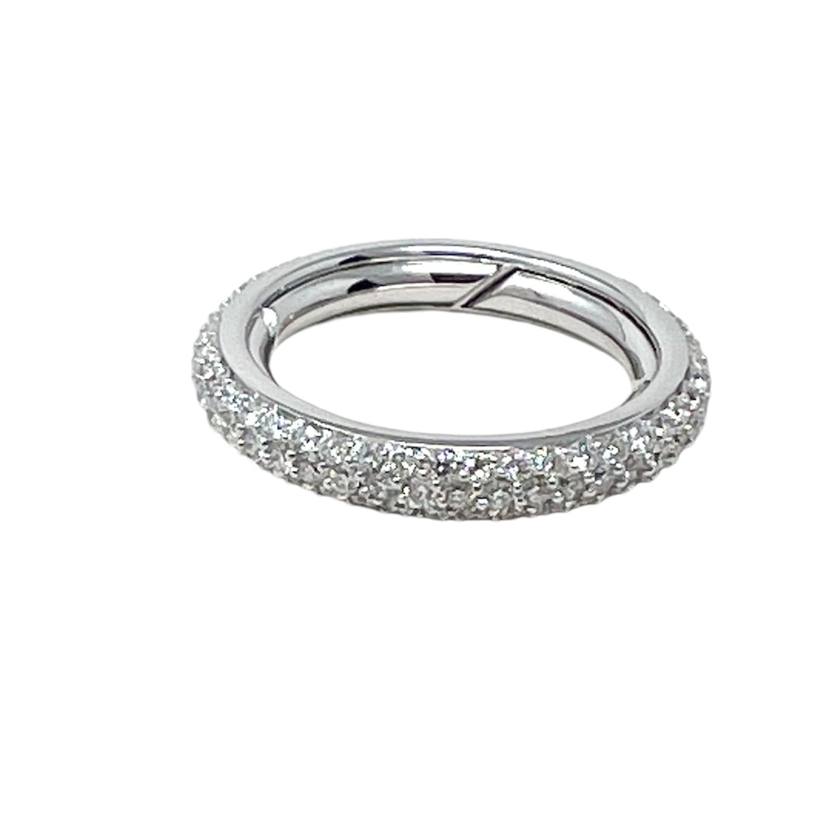 Polello 3385 Engagement Ring in White Gold and Diamonds 1.45 ct