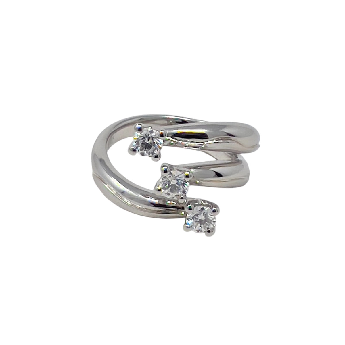 Polello 3374 Trilogy Ring in Platinum and Diamonds ct 0.55 G