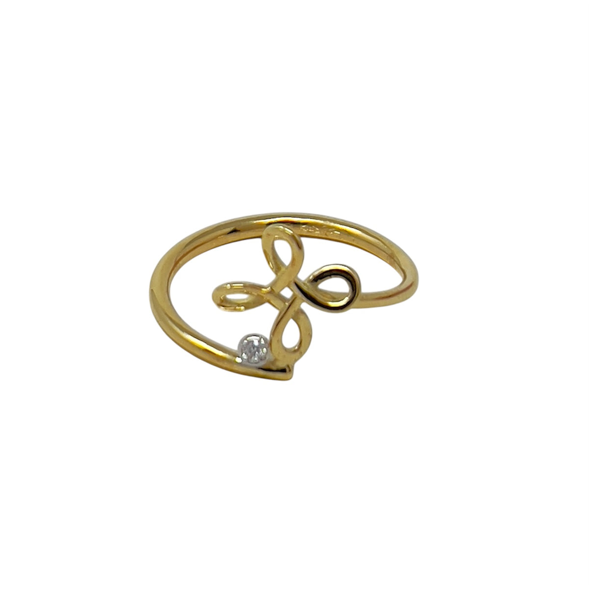Quaglia Anello Oro Giallo e Diamante E626_An