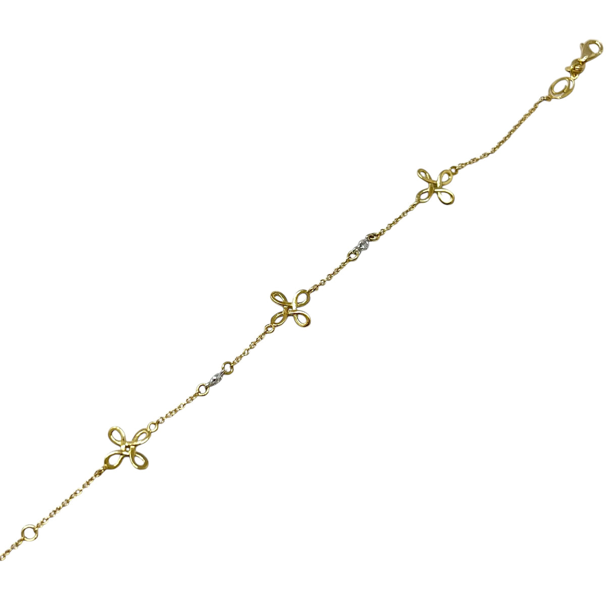 Quaglia Bracciale Oro Giallo, Bianco e Diamanti E626