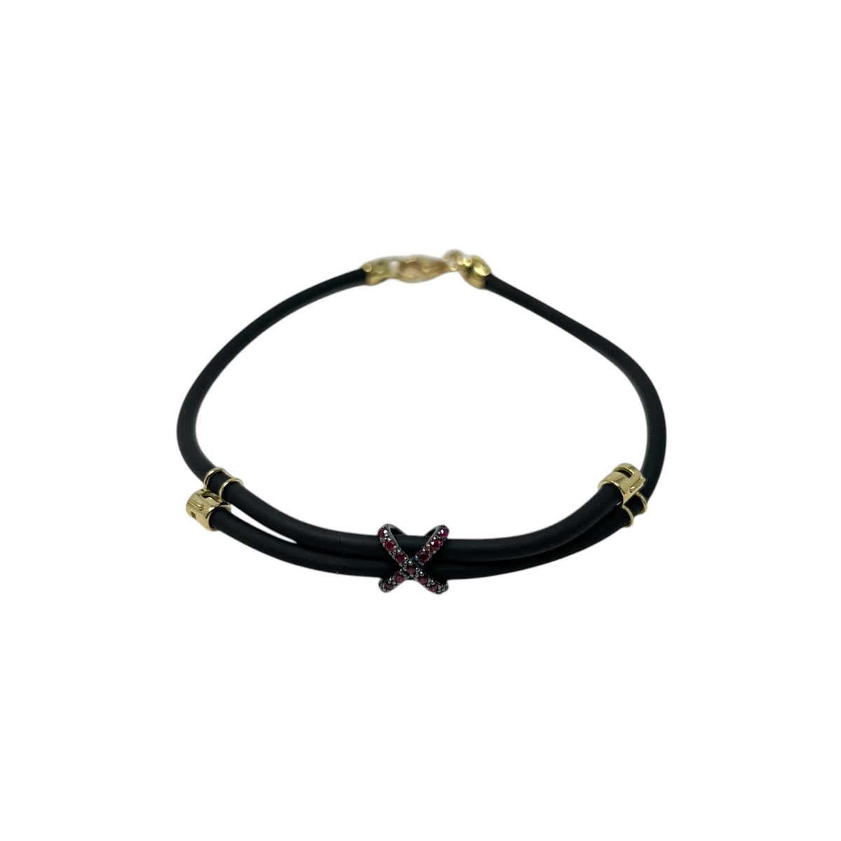 Quaglia Yellow, White and Coral Gold Bracelet D479