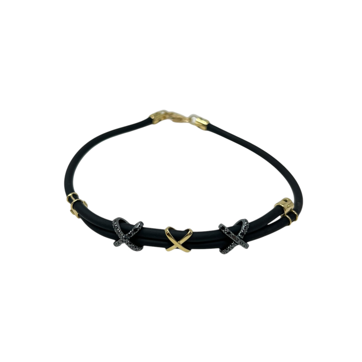 Quaglia Bracciale Wow Luxori Oro Giallo e Diamanti Black H324