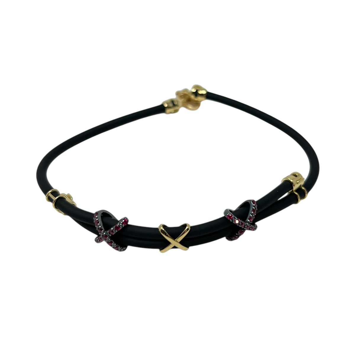Quaglia Yellow, White and Coral Gold Bracelet D479