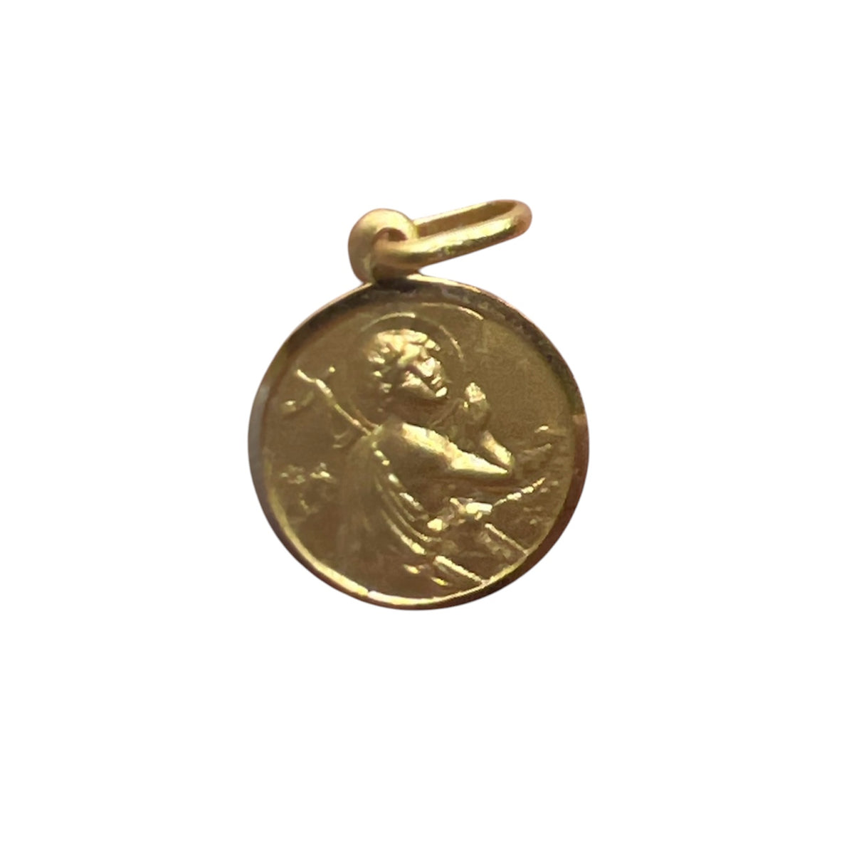 St. Rita medal in 18kt yellow gold mm. 11