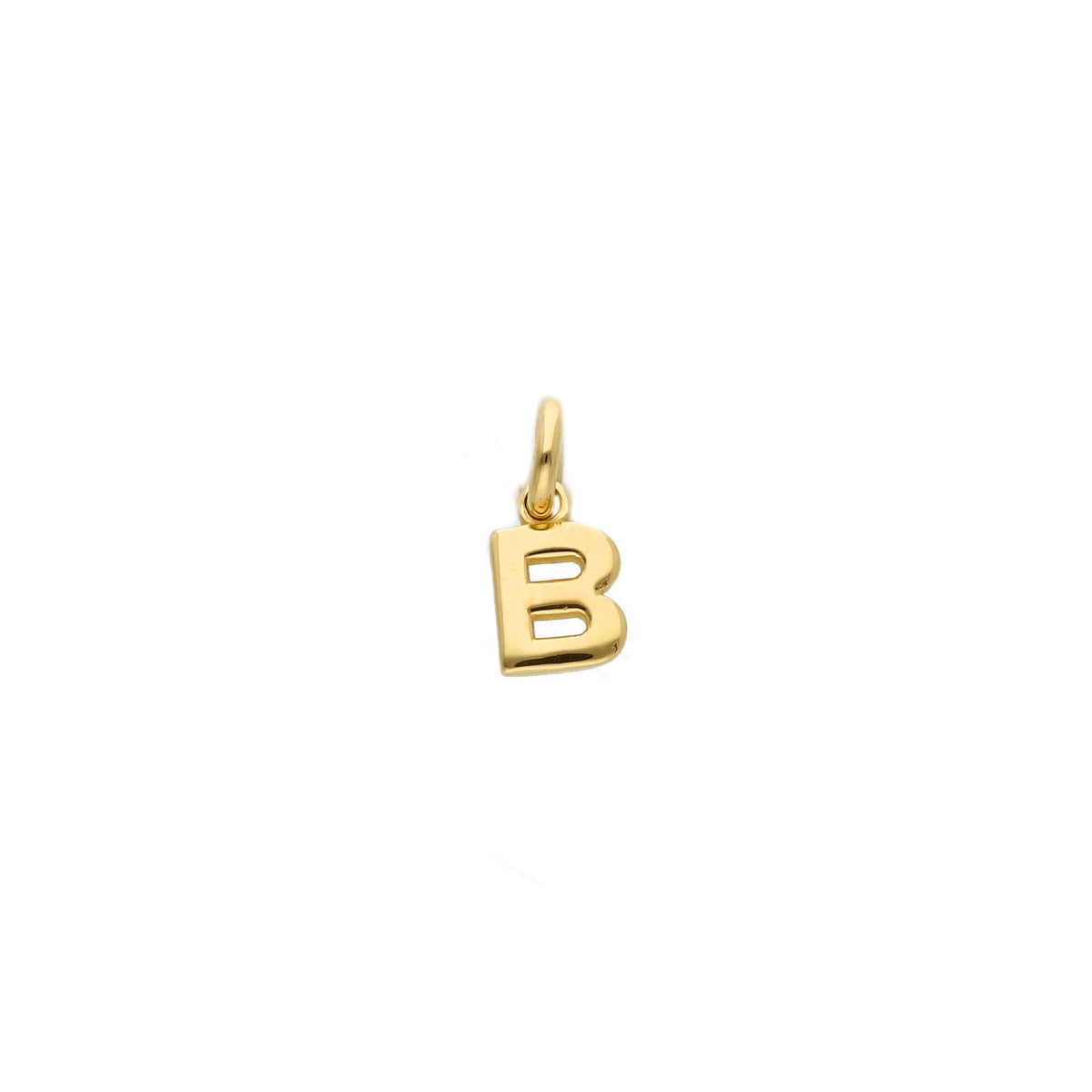 18kt Yellow Gold Mini Letter Pendant