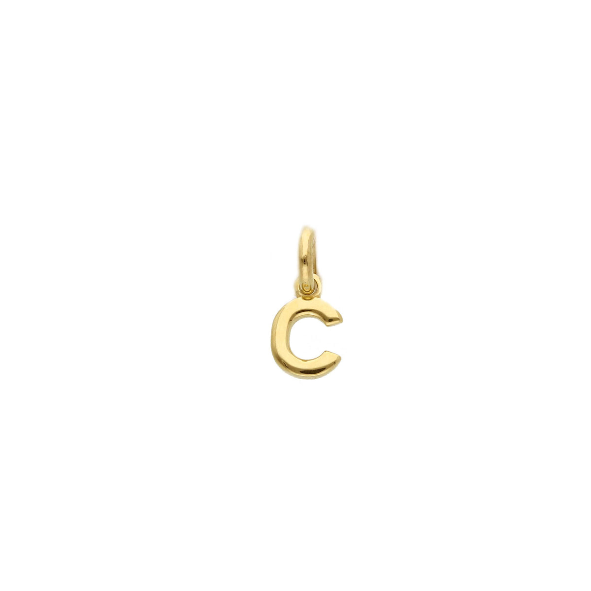 18kt Yellow Gold Mini Letter Pendant