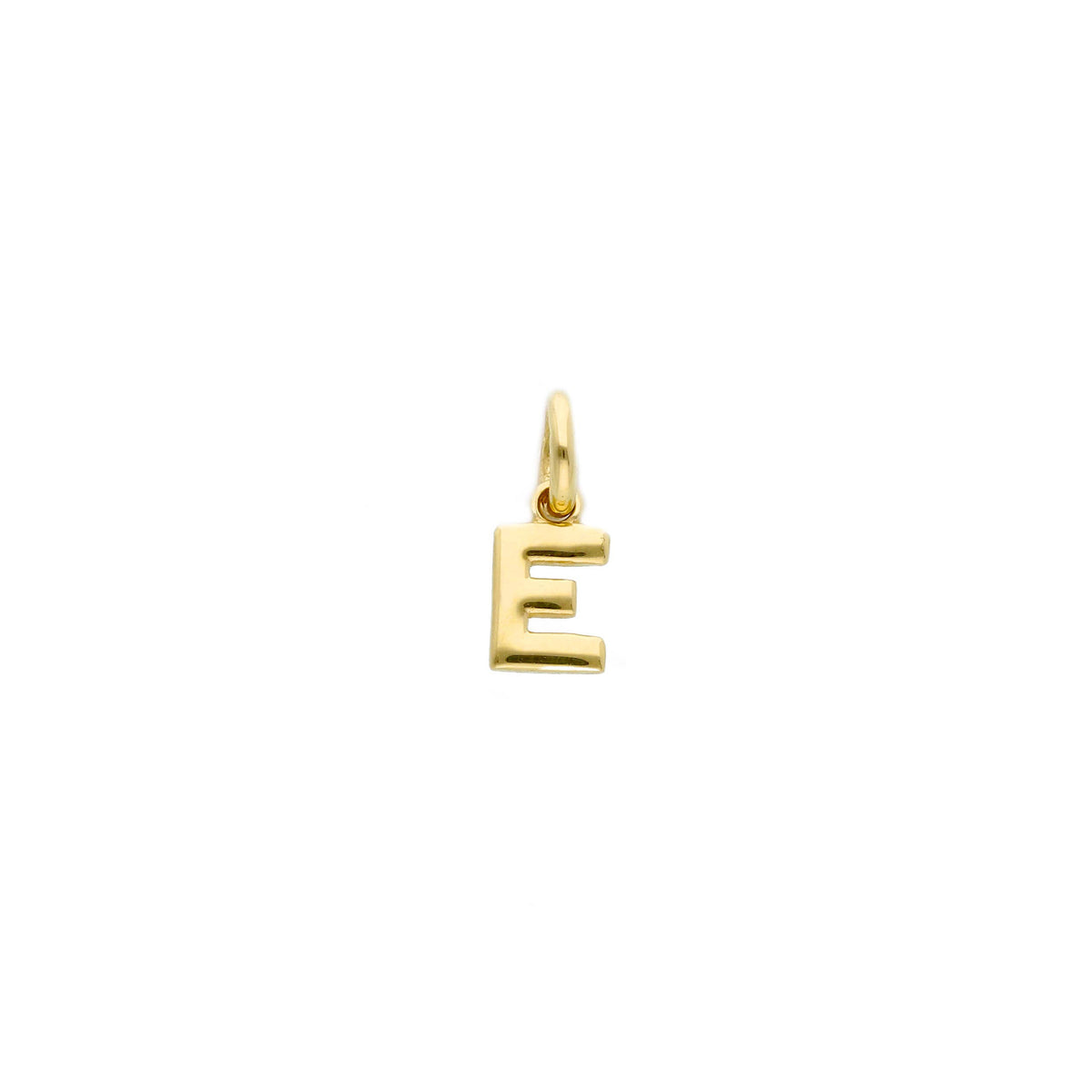 18kt Yellow Gold Mini Letter Pendant