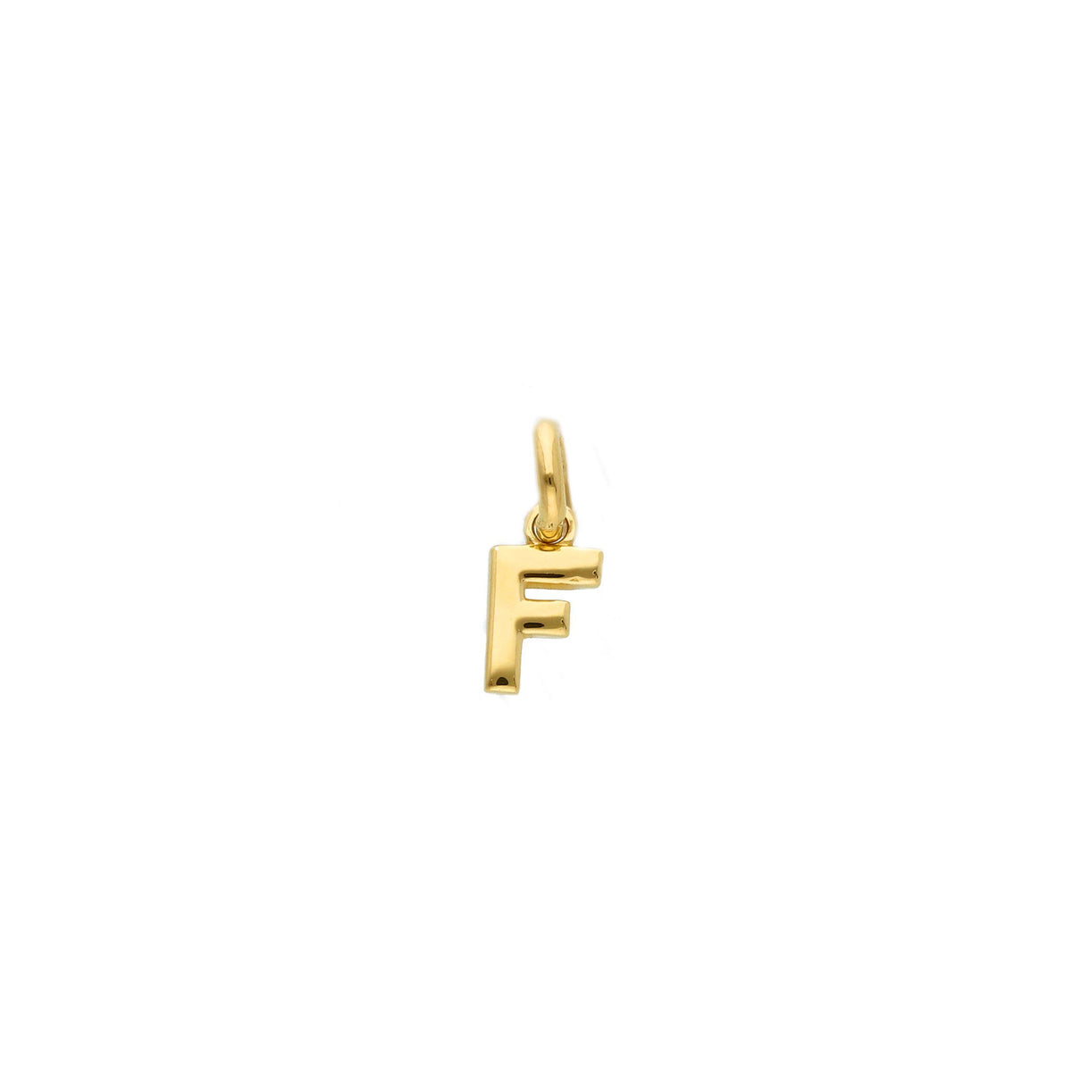 18kt Yellow Gold Mini Letter Pendant