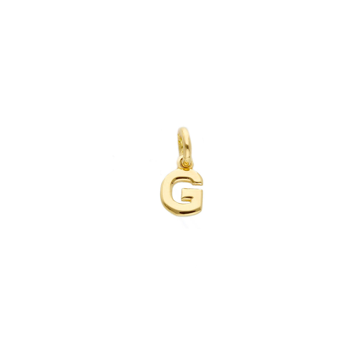 18kt Yellow Gold Mini Letter Pendant