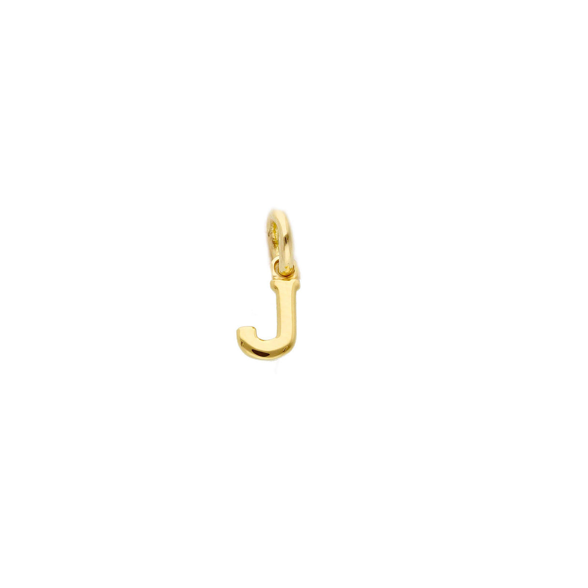 18kt Yellow Gold Mini Letter Pendant