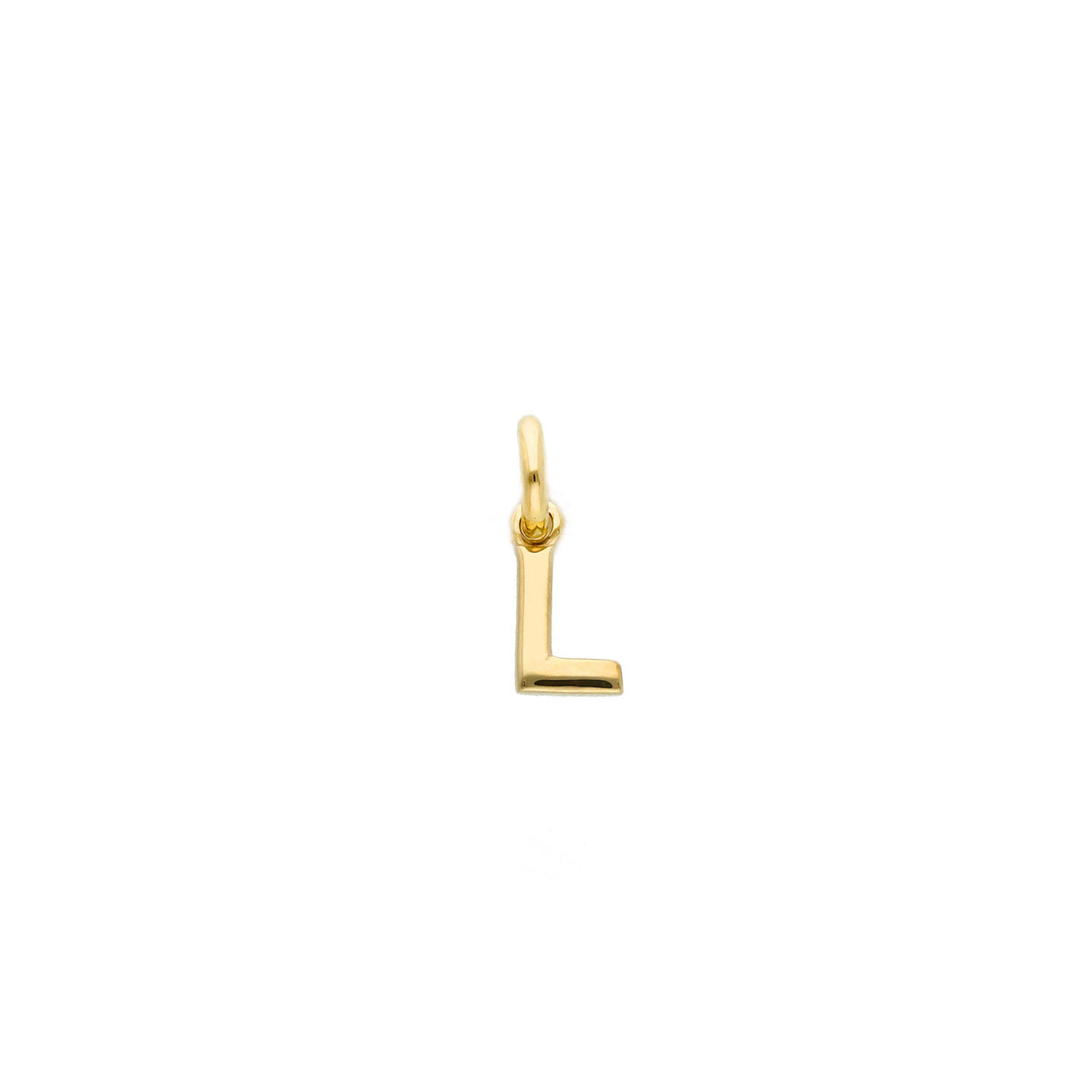 18kt Yellow Gold Mini Letter Pendant