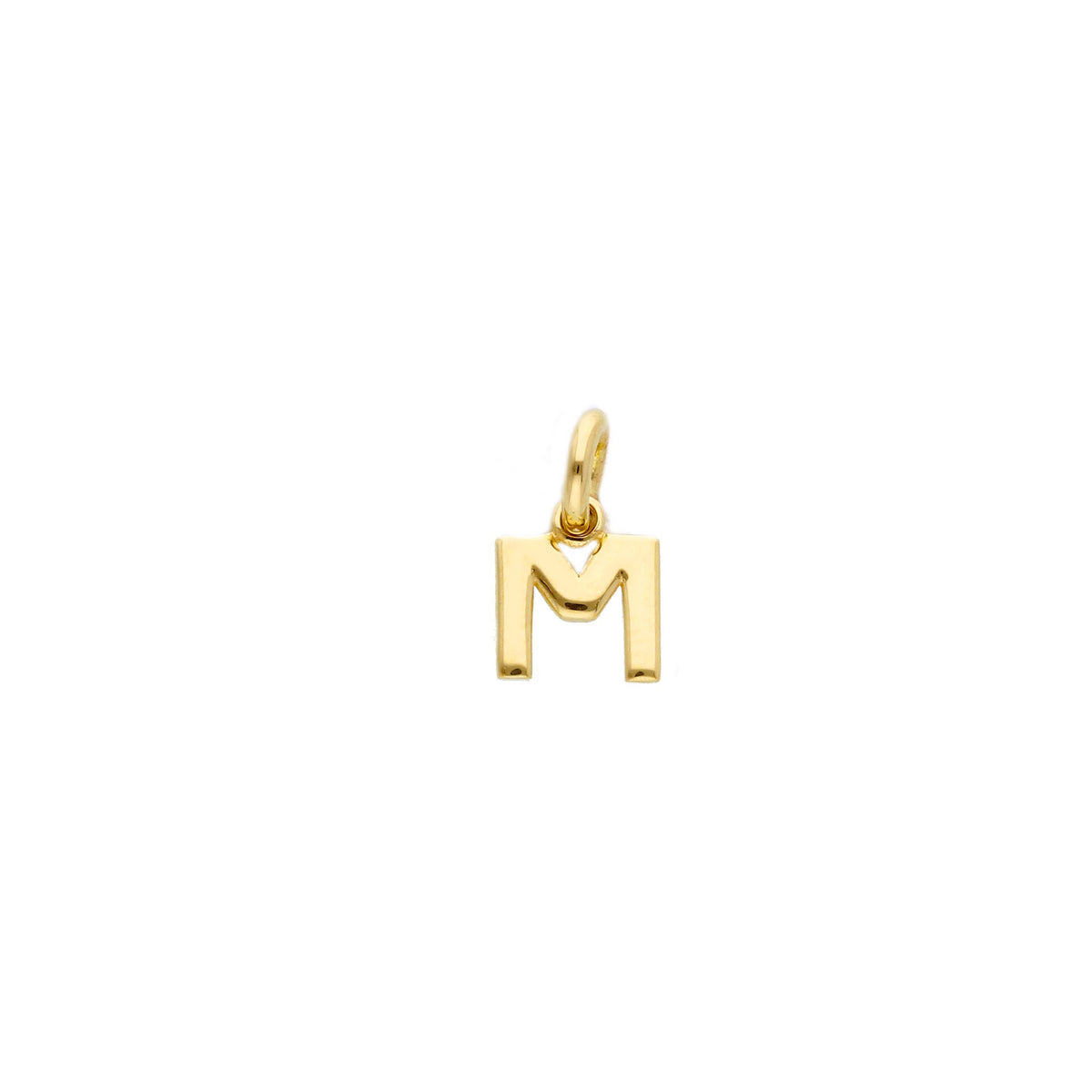 18kt Yellow Gold Mini Letter Pendant
