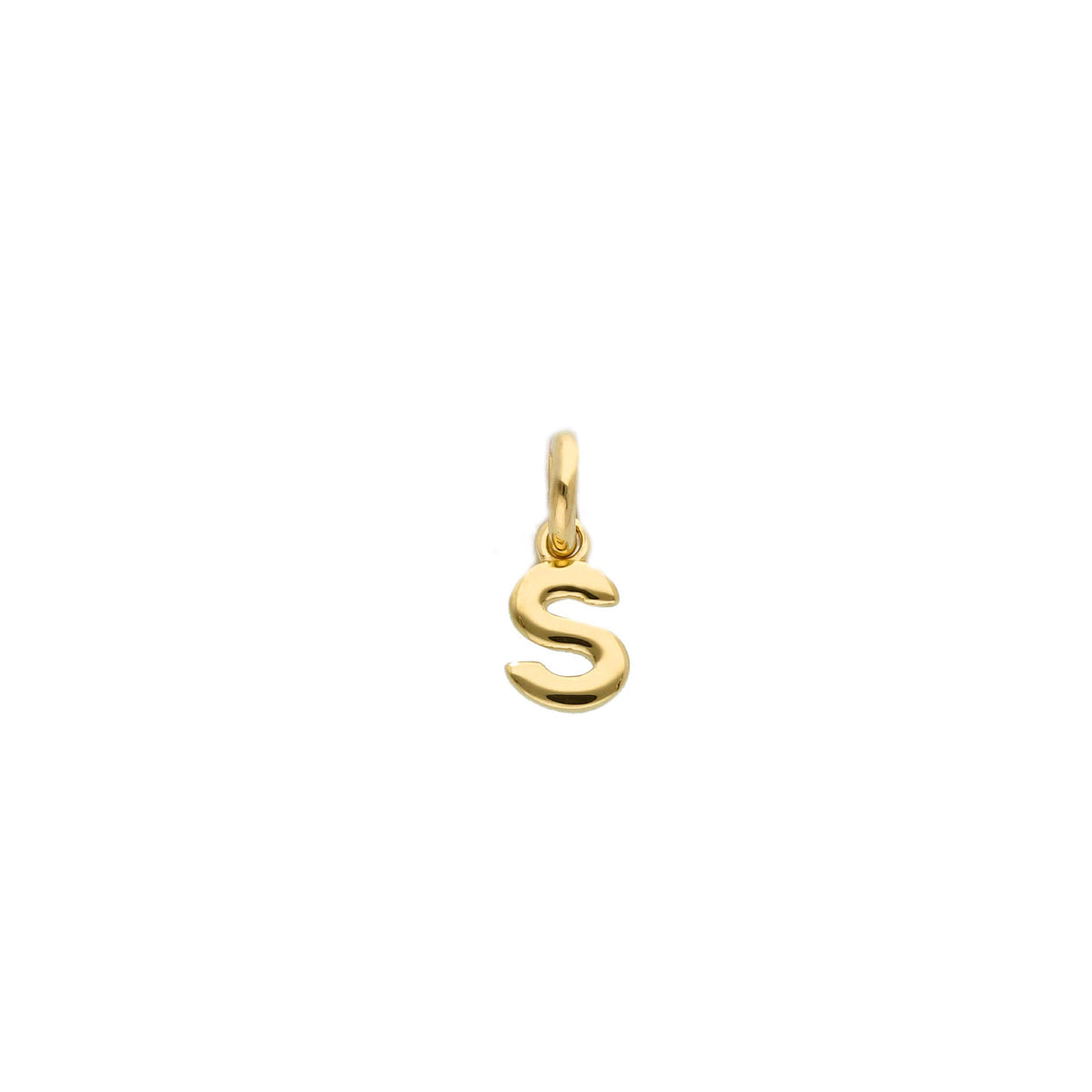 18kt Yellow Gold Mini Letter Pendant