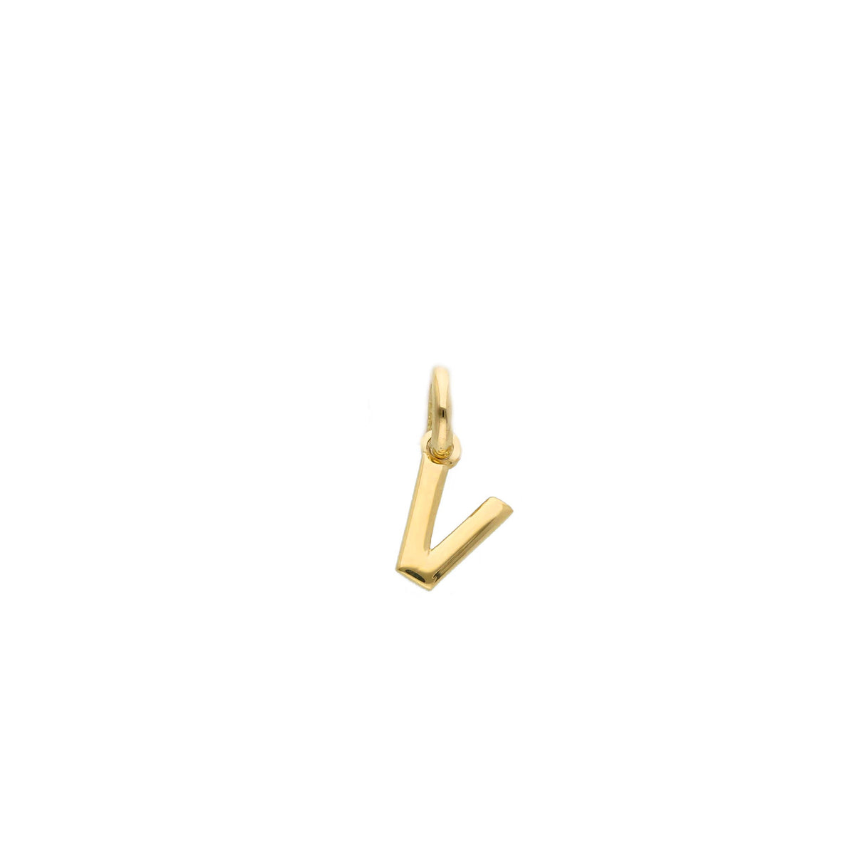 18kt Yellow Gold Mini Letter Pendant