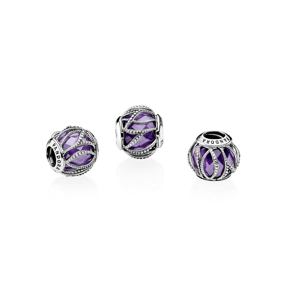 Pandora Charm Luminoso Intreccio Viola 791968ACZ