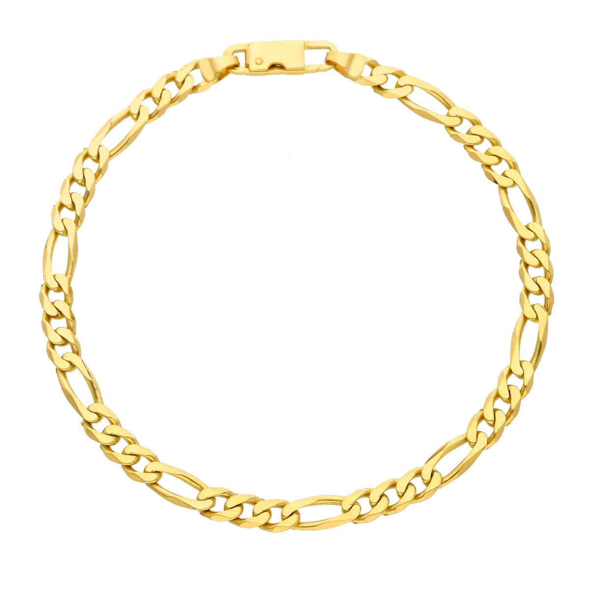 Maiocchi Gold Bracciale 3 + 1 in Oro Giallo 18kt Sezione 4,90 MM