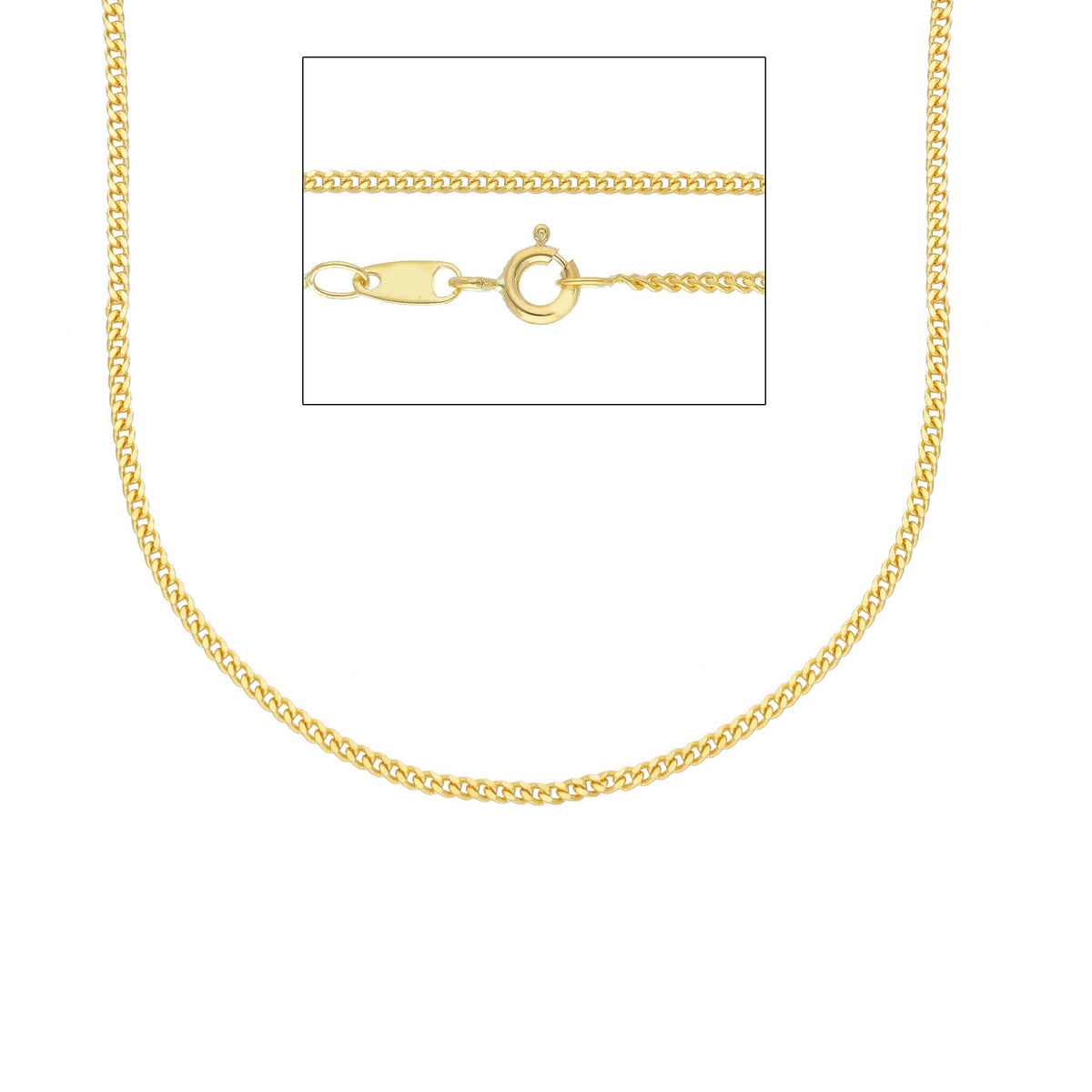 Catena Grumette Oro Giallo 18kt 50 cm Sezione MM 1,50