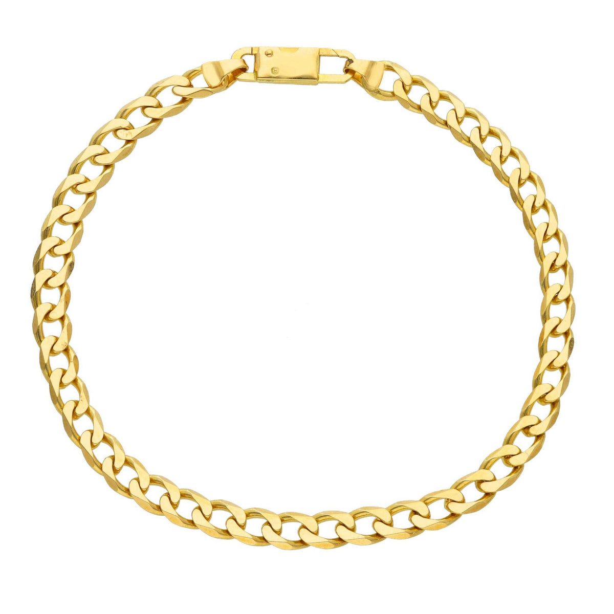 Maiocchi Gold Bracciale Grumette in Oro Giallo 18kt Sezione 4,90 MM
