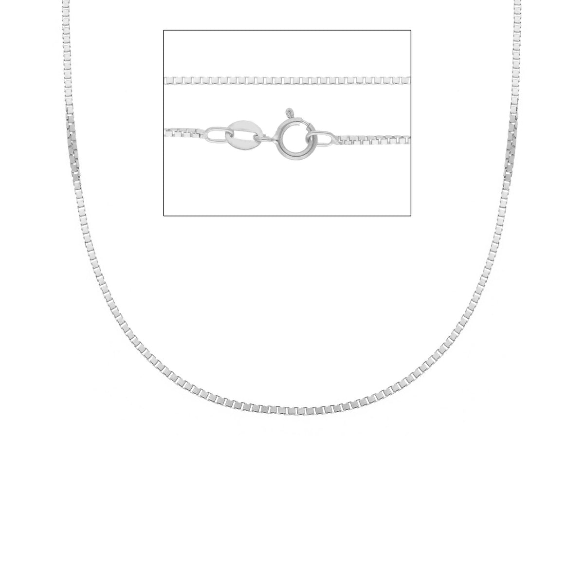 Catena Veneta Oro Bianco 18kt Sezione MM 0,90