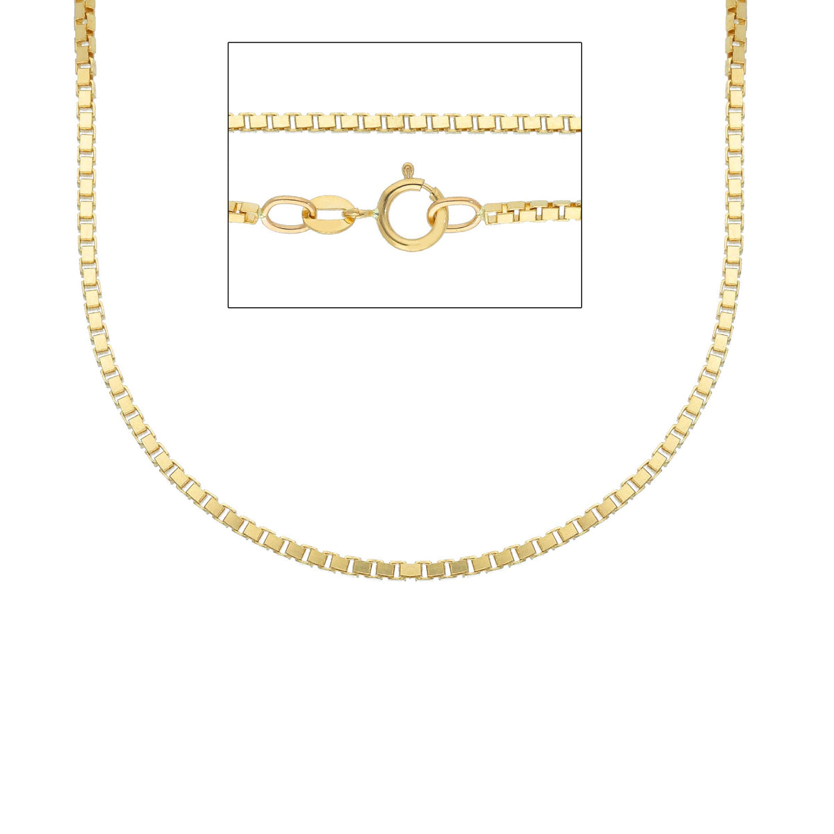 Catena Veneta Oro Giallo 18kt Sezione MM 1,50