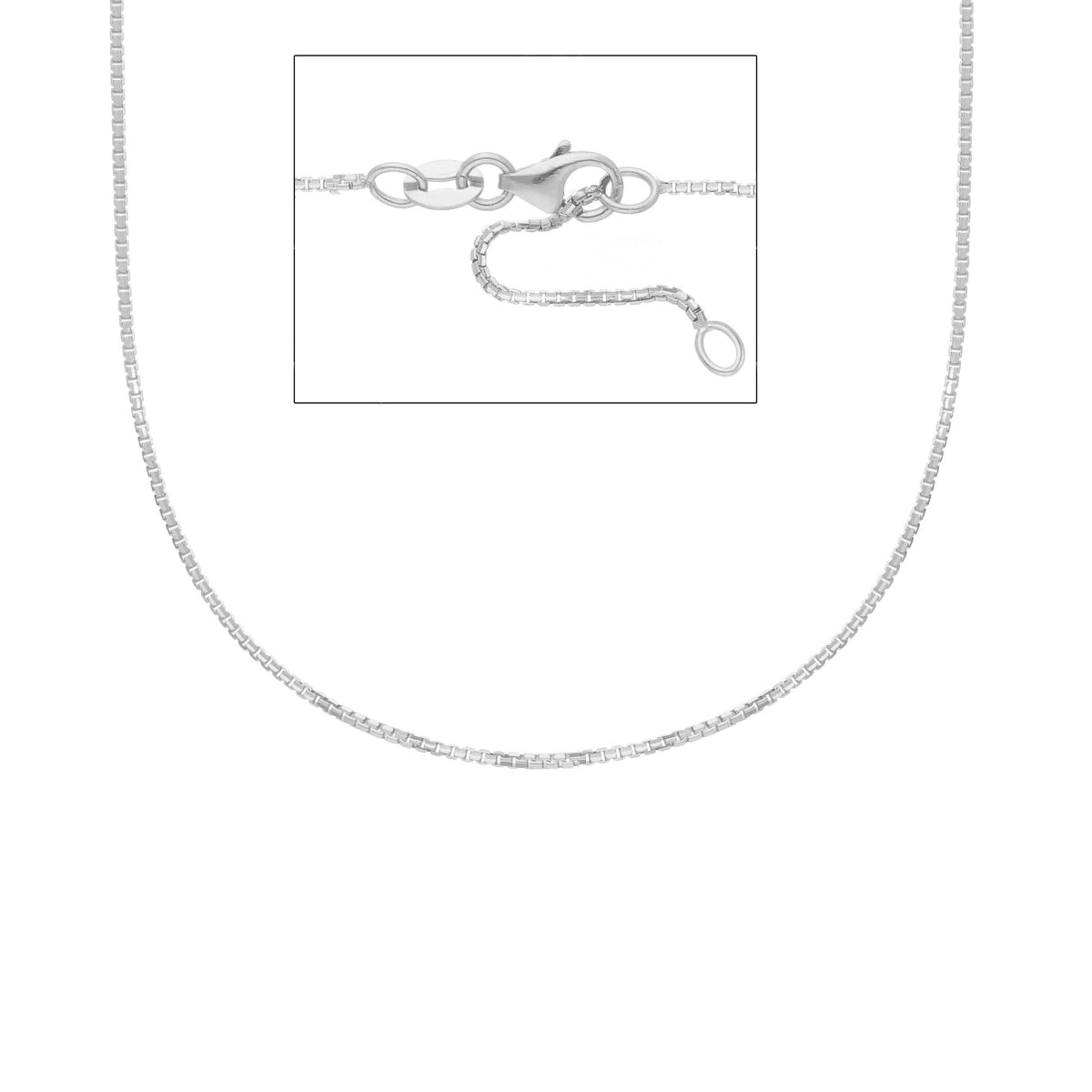 Catena Veneta Ottagonale Oro Bianco 18kt