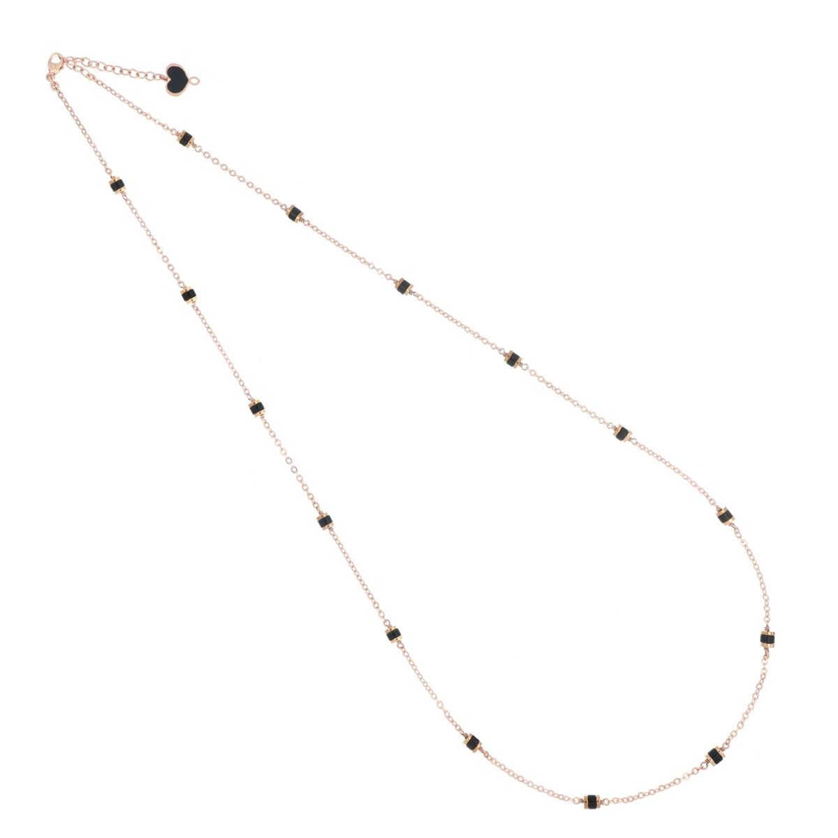 Maman et Sophie Deco Necklace Black Agate GCDEC2L