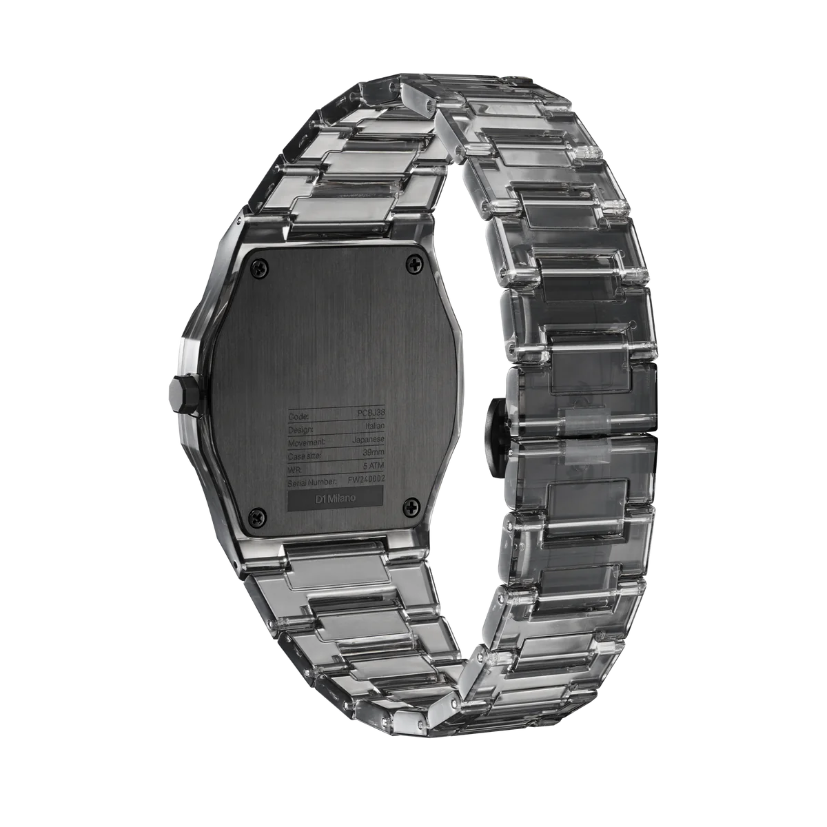 D1 Milano Nylon 39 MM Exp_Black D1-NYBJ02