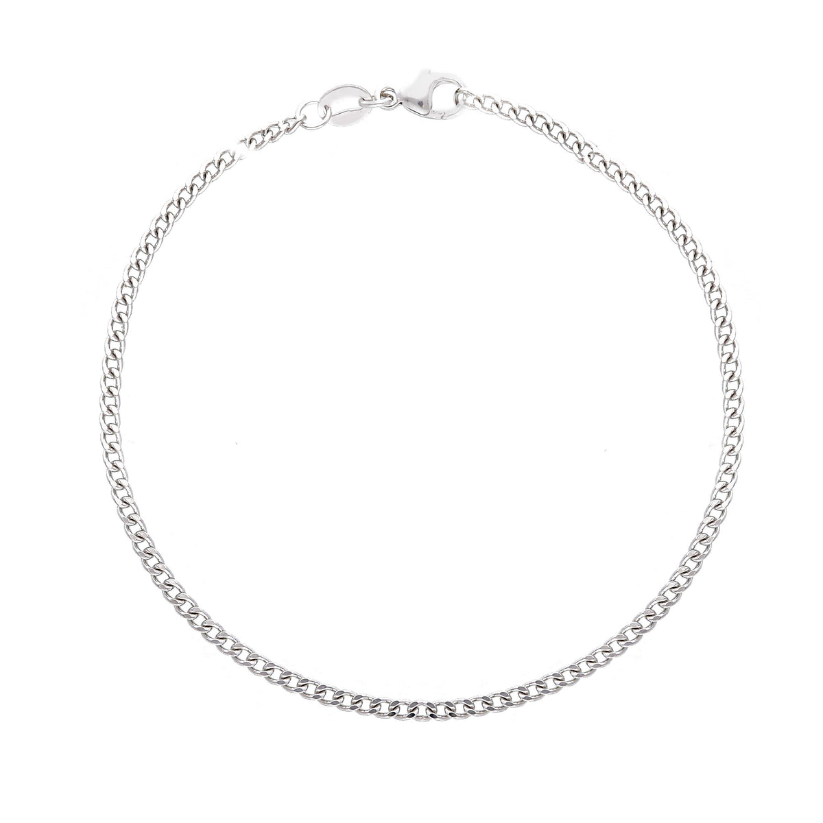 Bracciale Groumette Platino Sezione MM 2,00