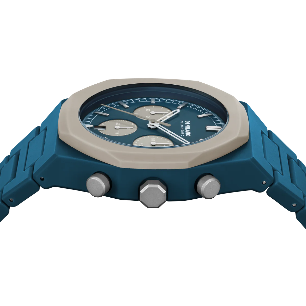 D1 Milano Polychrono 40,5 MM Petrol Blast D1-PHBJ06