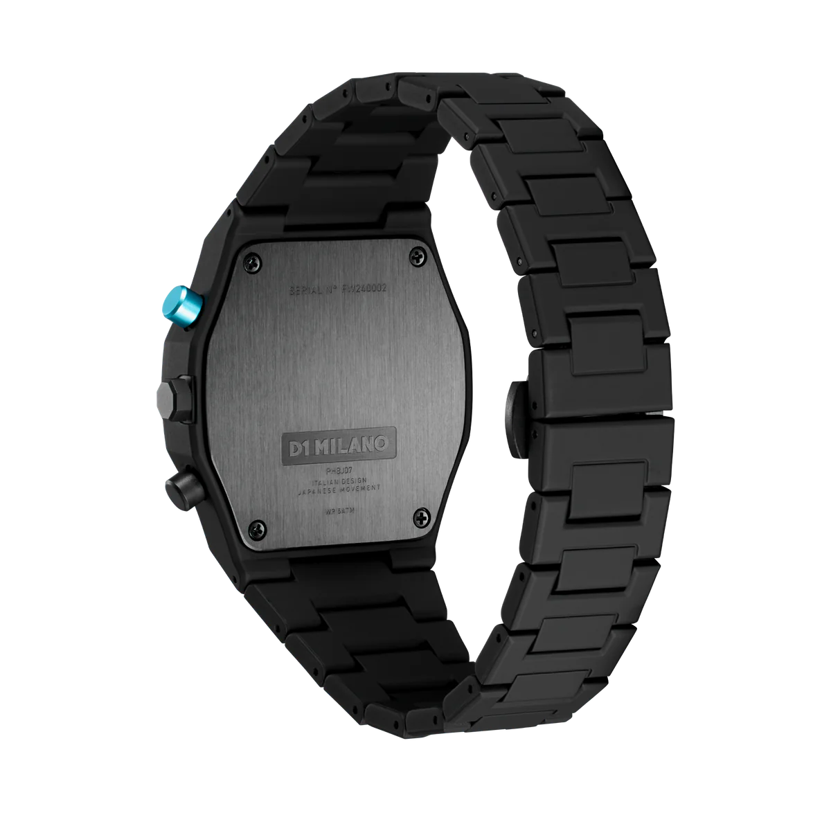 D1 Milano Polychrono 40.5 MM Charcoal Black D1-PHBJ07