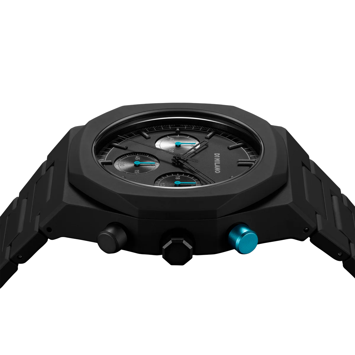 D1 Milano Polychrono 40.5 MM Charcoal Black D1-PHBJ07