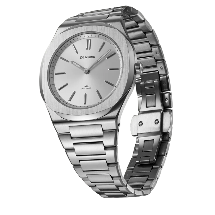 D1 Milano Ultra Thin 39 mm Groovy Silver D1-UHBJ02