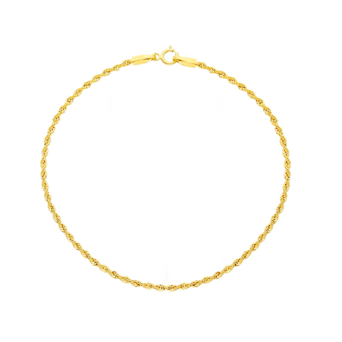 Bracciale Corda Oro Giallo 18kt Ø 1,60 MM