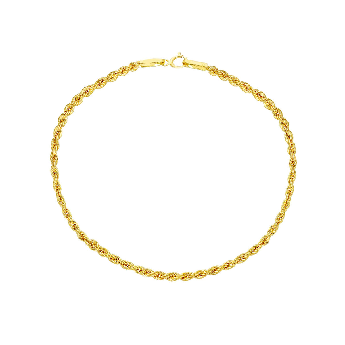 Bracciale Corda Oro Giallo 18kt Ø 2,50 MM