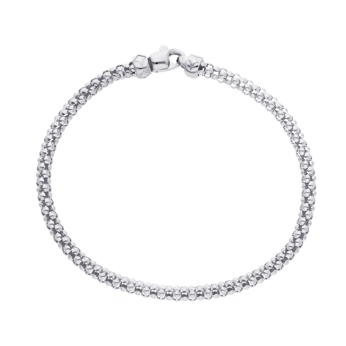 Bracciale Maglia Diamante Oro Bianco 18kt