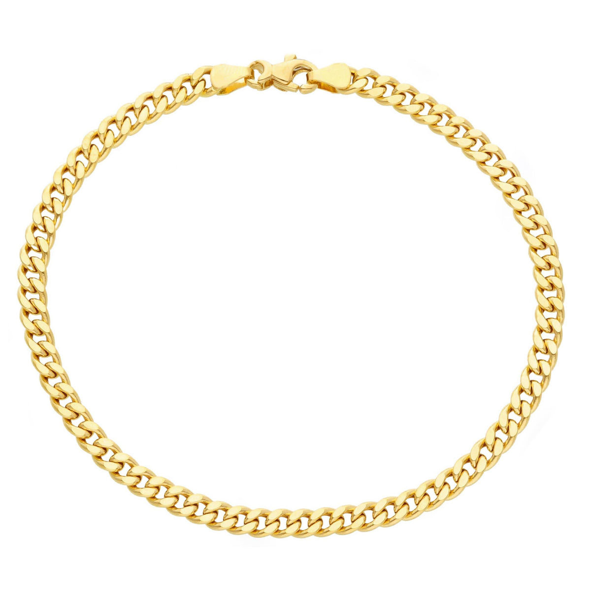 Maiocchi Gold Bracciale Grumette in Oro Giallo 18kt Sezione 4,20 MM