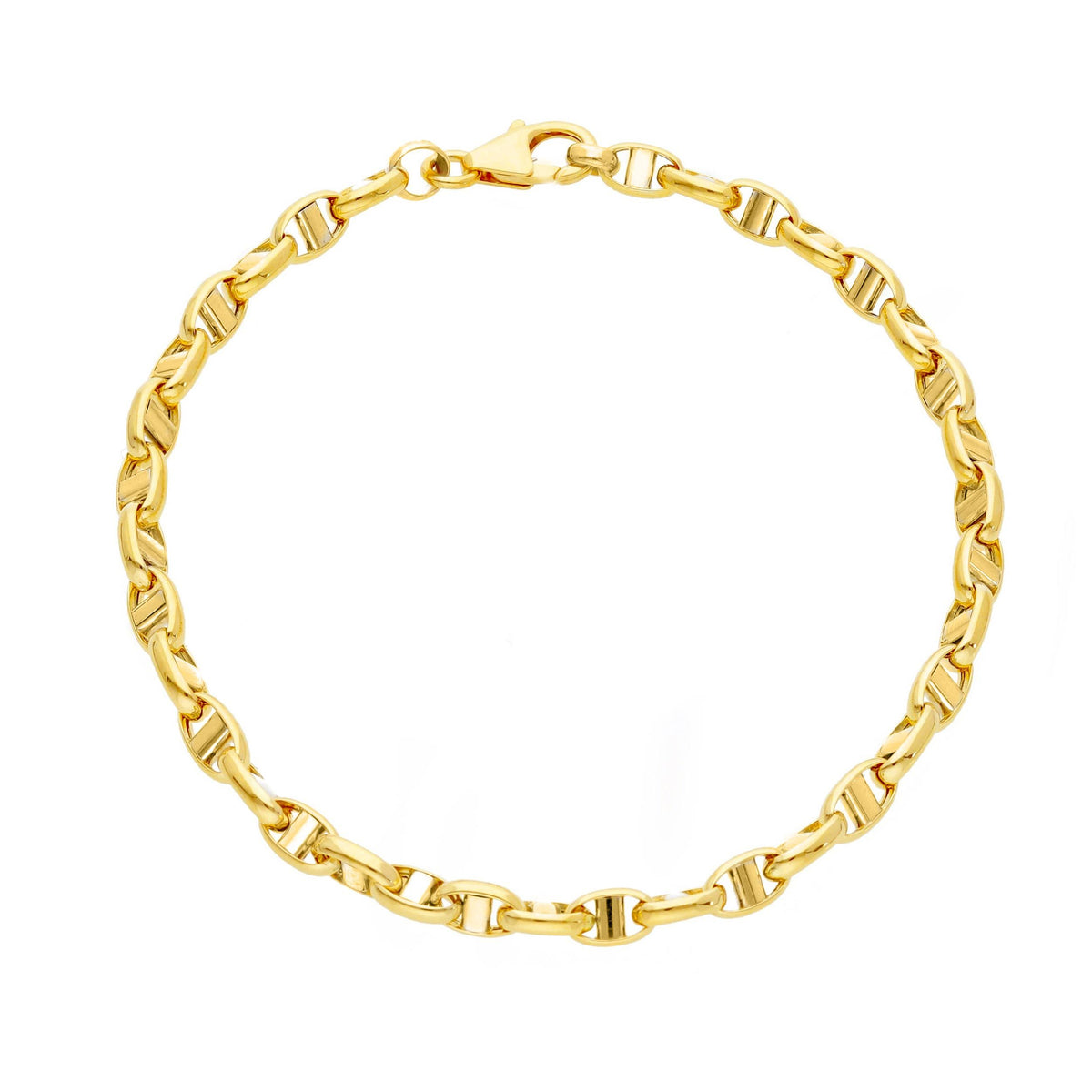 Bracciale Uomo Oro Giallo e Bianco 18kt